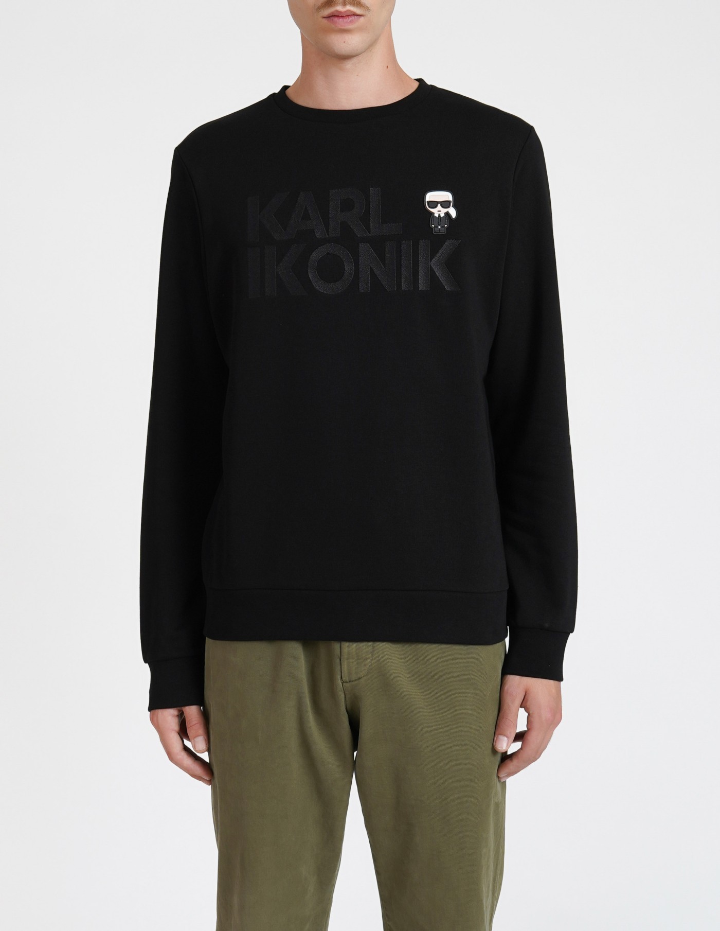 Karl Lagerfeld Sudadera Karl Ikonik Print Negra