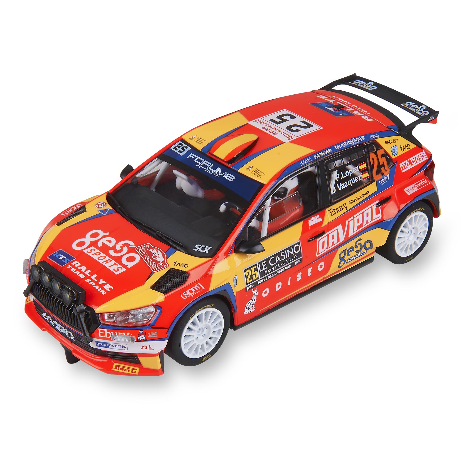 SKODA FABIA RS RALLY2 / PEPE LOPEZ-DAVID VAZQUEZ / SCALEXTRIC U10566S300-E10566S300 / 2025