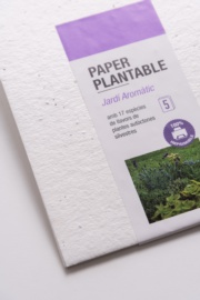 Plantable paper A5 - Aromantic garden