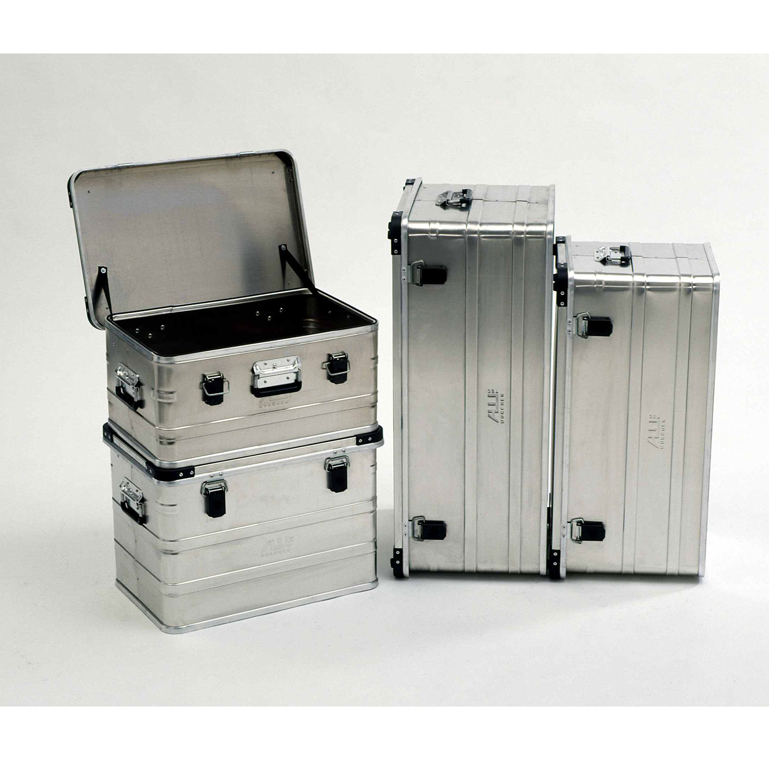 Aluminio caja de almacenaje instrumentos retención caja con tapa de metal 