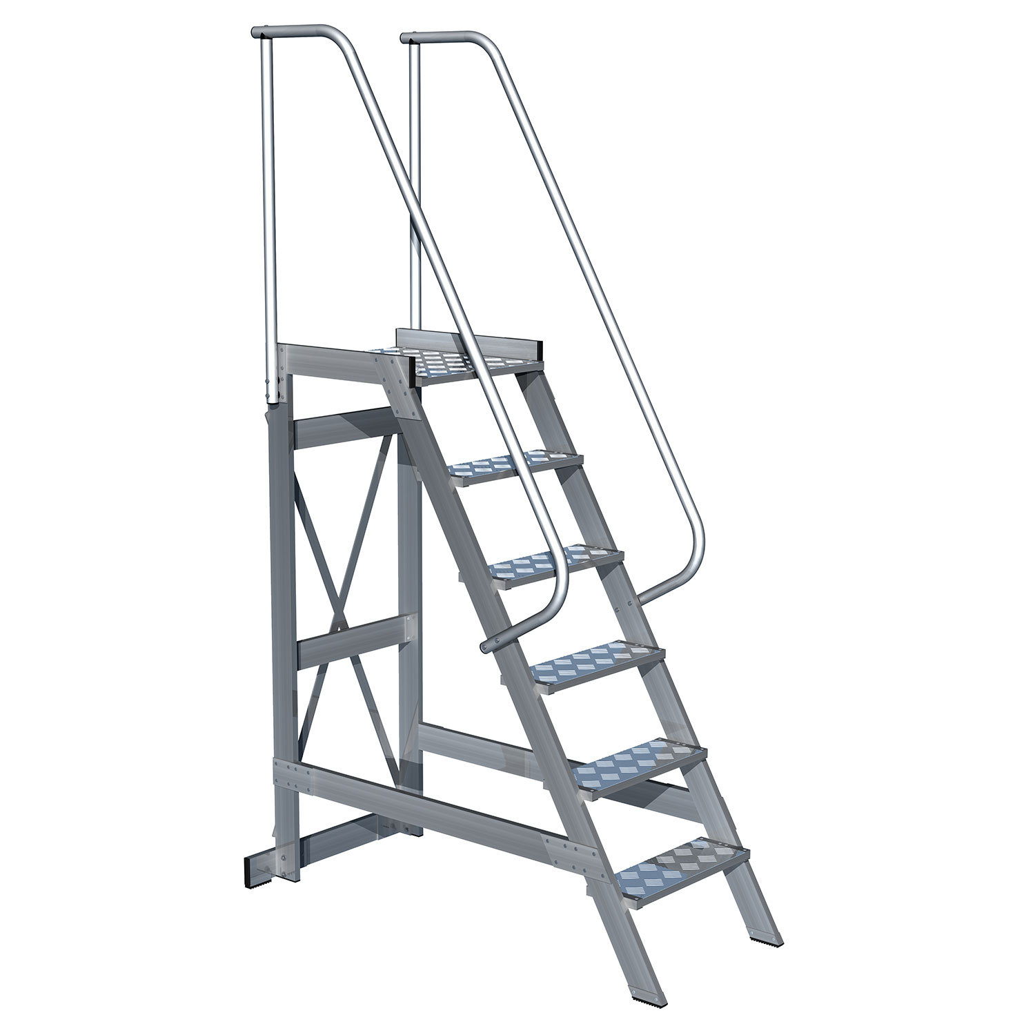escaleras de aluminio, escaleras metálicas, escalera almacén