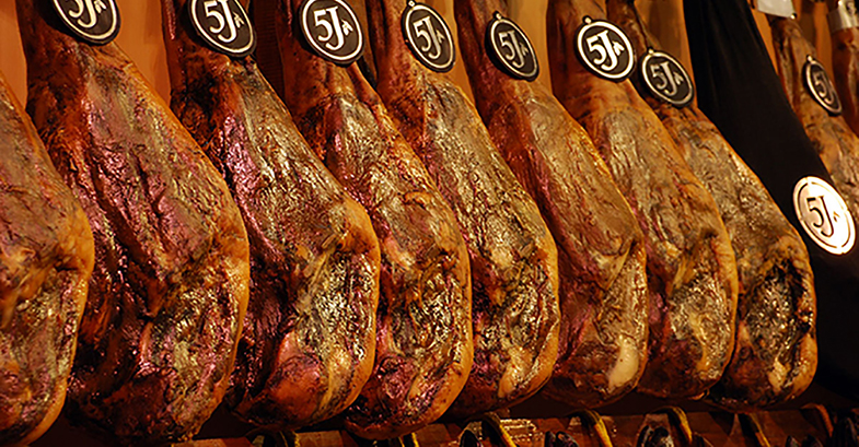 Iberian pork serrano ham