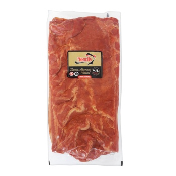Natural smoked bacon