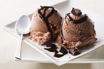 Majorcan homemade chocolate ice cream