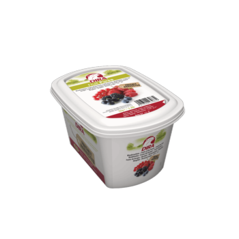 Puré de frutas del bosque