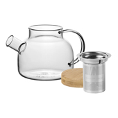 All in One Teapot Bamboo 1L. Teiere in cristallo - Item1