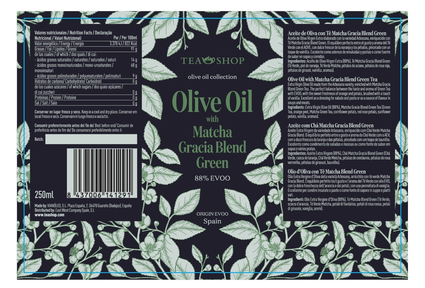 Olive Oil with Matcha - Ítem1
