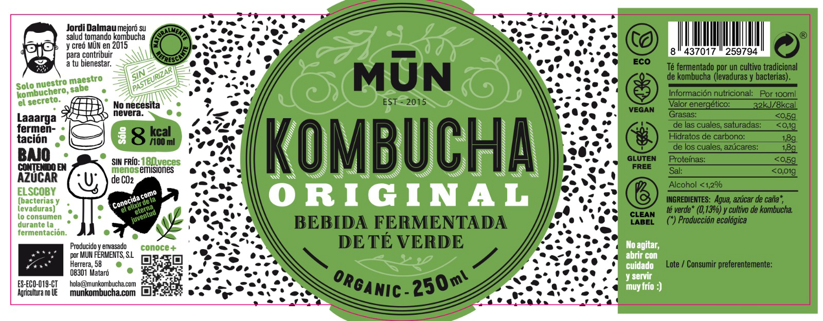 Kombucha Original 250 ml - Ítem1