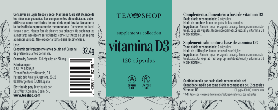Vitamina D3 (90 càpsules) - Ítem1