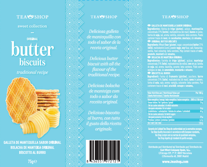 Original Butter Cookies . Biscuits. Tea Shop® - Item1