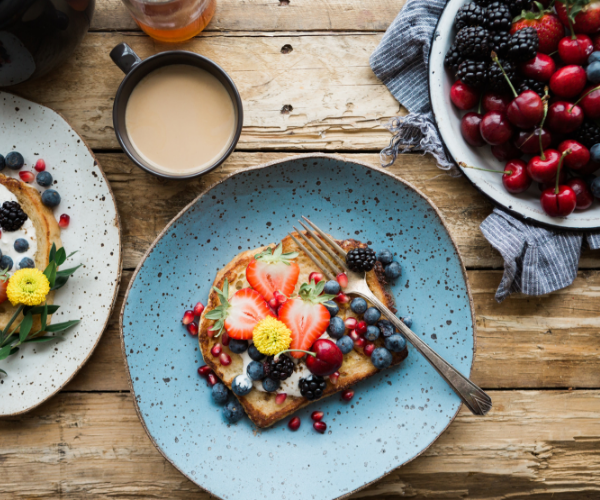 Desayuno en una dieta sana