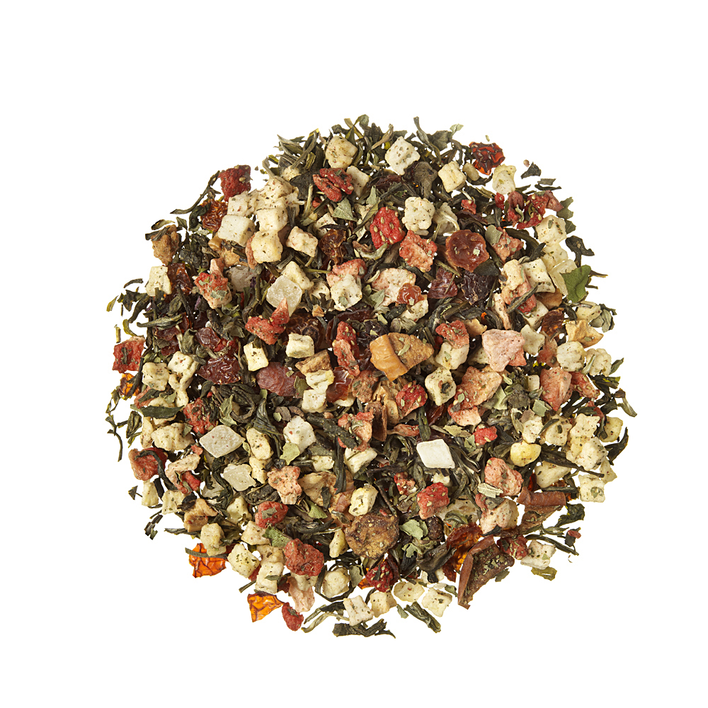 Strawberry Fresh_ White tea. Loose teas. Teas, rooibos teas and herbal teas, Beautifying, Diabetics, People with Coeliac Disease, People Intolerant to Nuts, People Intolerant to Lactose, People Intolerant to Soya and Soya Products, Vegetarians, Children, Pregnant Women, Herby,Floral, Tea Shop® - Item