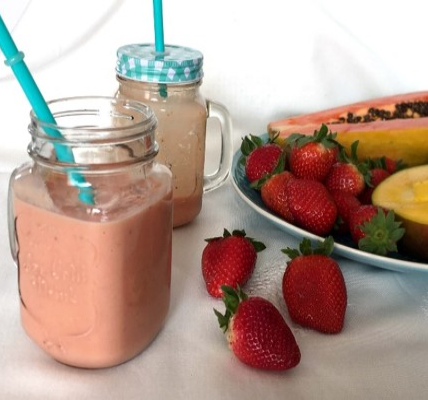 smoothie de frutas para niños