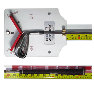 Bench Mount Club Length Ruler with RH-LH Lie Angle Gauge