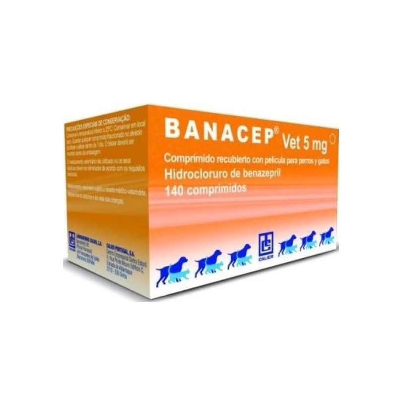 Banacep Vet 5mg, IECA per mascotes, marca Calier
