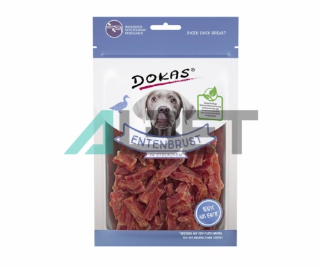 Trossos Pit Ànec Dokas, snacks naturals per gossos