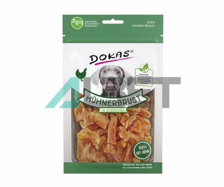 Trossos Pit Pollastre Dokas, snacks naturals per gossos