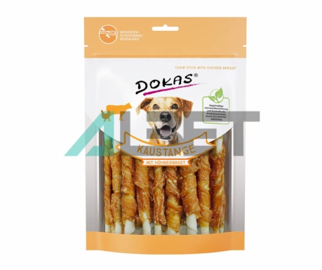 Rotllos Bou i Pit de Pollastre Dokas, snacks naturals per gossos