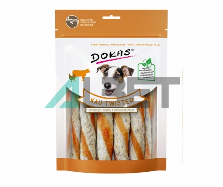 Rollos Vaca, Rumen y Pollo Dokas, snack natural para perros