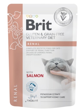 renal brit veterinary diet cat pouches