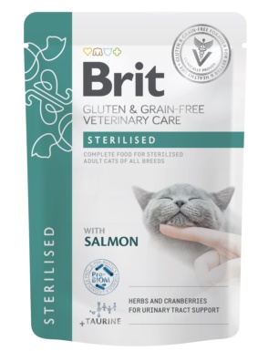 STERILISED Brit Veterinary Diet Cat Pouches 