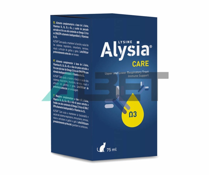 Alysia Care, jarabe para gatos soporte respiratorio, laboratorio Vetnova