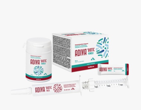 Adiva Biotic, suplement digestiu per gossos i gats, marca Vetnova