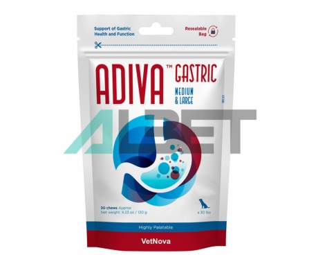 Adiva Gastric, protector gástrico para gatos y perros, marca Vetnova
