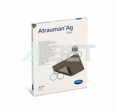 Atrauman AG Silver apósito malla antimicrobiana con plata para proteger heridas en animales
