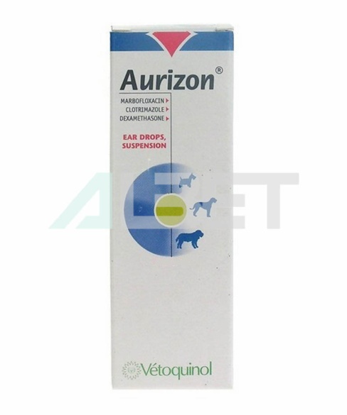 Aurizon, gotas para perros con otitis, marca vetoquinol