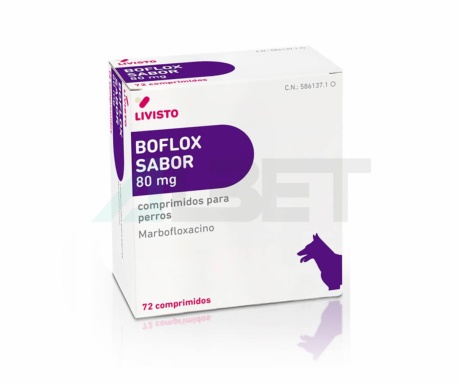 Boflox, comprimits antibiòtics per gats i gossos, marca Livisto