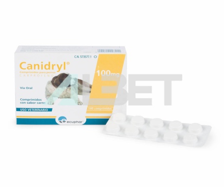 Canidyl 100mg, antinflamatorio y analgésico para perros, laboratorio Ecuphar