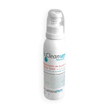 VisClean Vet Hipocloroso, spray desinfectante, laboratorio Labiana