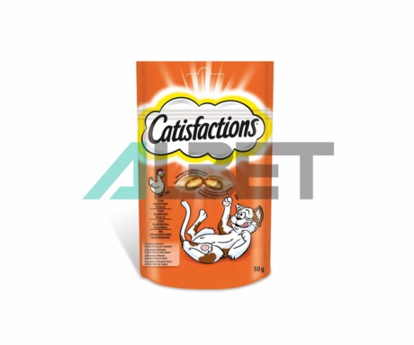 Snacks de pollo rellenos para gatos, marca Catisfactions