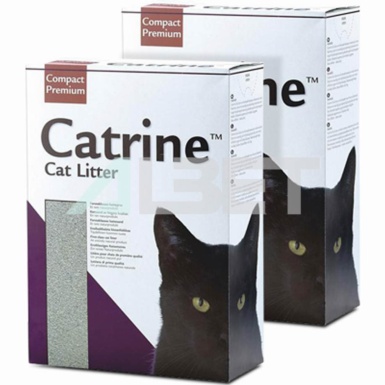 Arena micro bentonita aglomerante para gatos, marca Catrine