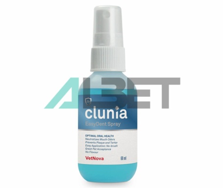 Clunia Easy Dent Spray oral para mascotas, laboratorio Vetnova