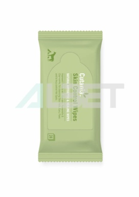 Cutania skin control wipes, toallitas higiénicas y antisépticas, marca Vetnova
