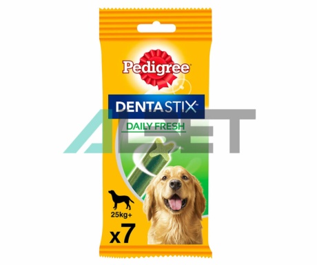 Dentastix Fresh, snack masticable contra el sarro en perros, marca Pedigree