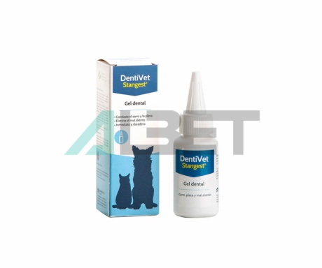 Dentivet Gel para la salud bucodental de perros y gatos, laboratorio Stangest