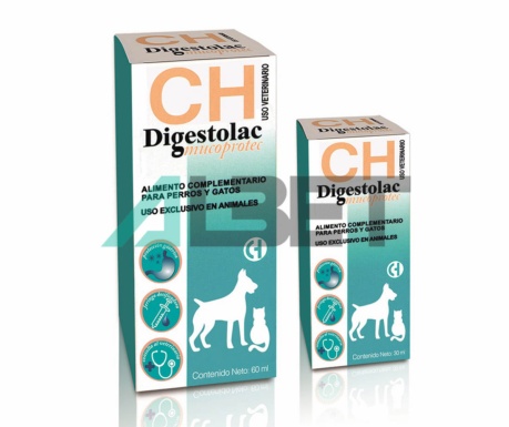 Digestolac Mucoprotect, antiácido para perros y gatos, laboratorio Chemical Iberica
