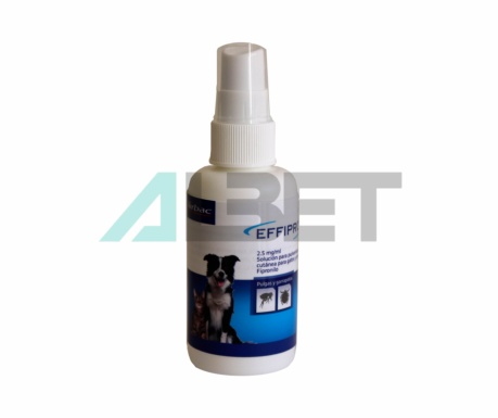 Spray antiparasitario para gatos y perros, marca Virbac