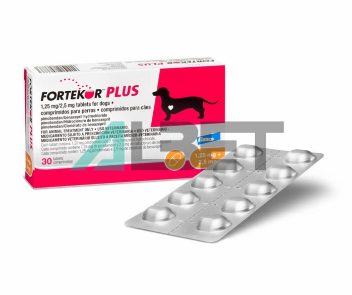 Fortekor Plus, pastilles per gossos cardiòpates, marca Elanco