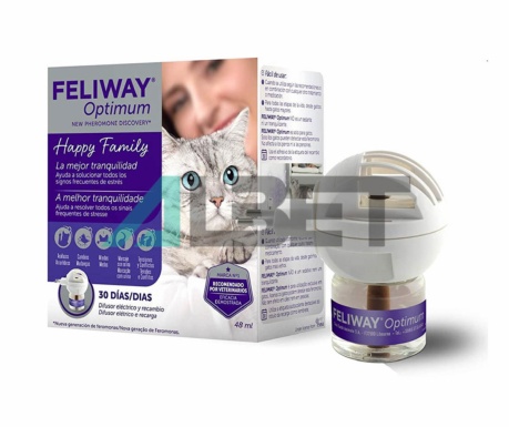 Feliway Optimum feromonas en difusor para gatos, marca Ceva