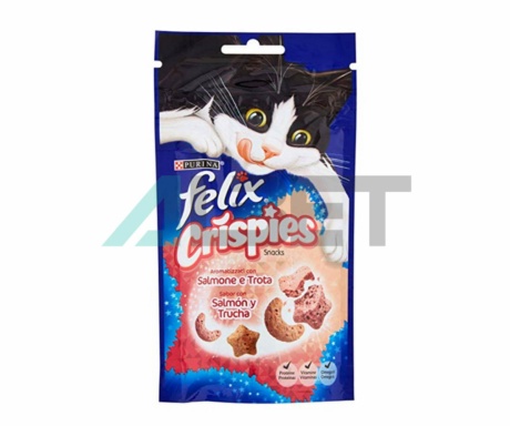 Snacks de salmó i truita per gats, marca Felix Purina