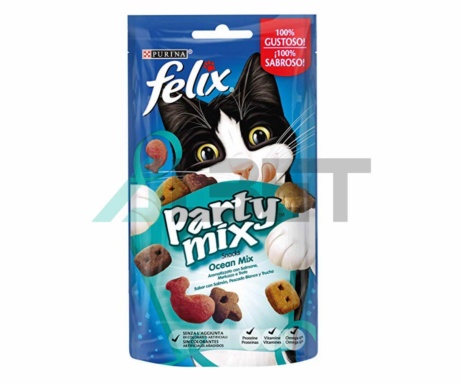 Snacks per gats, marca Felix Purina