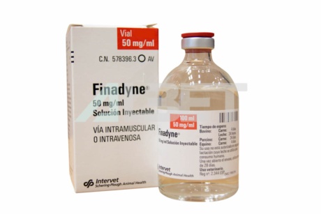 Finadyne 50mg/ml , antinflamatorio antipirético y analgésico para animales, MSD