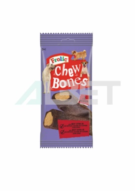 Frolic Chew Bones, snacks masticables para perros, marca Pedigree
