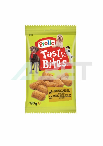 Frolic Tasty bites en mossets tous per gossos, marca Pedigree