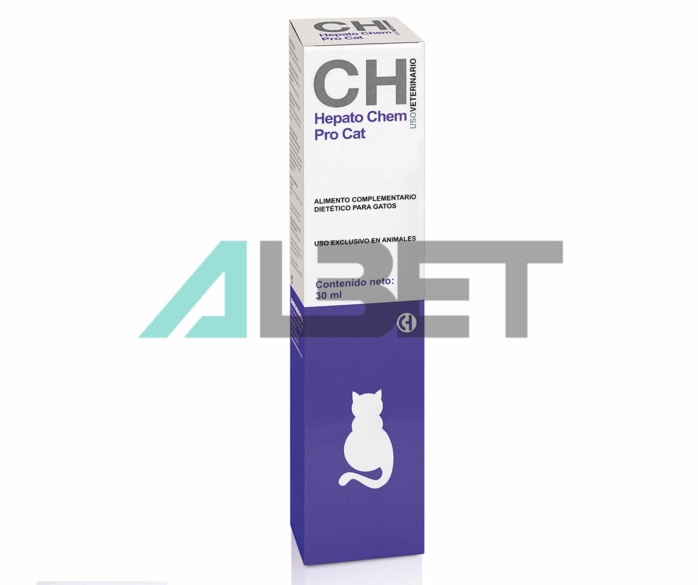 Hepato Chem Pro Gatos, suplemento hepátco, laboratorio Chemical Iberica