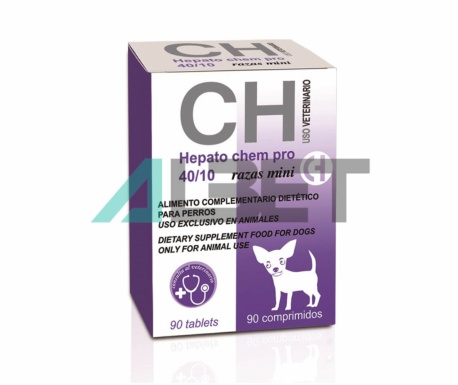 Hepato Chem Pro Minis, suplemento hepátco para perros, laboratorio Chemical Iberica